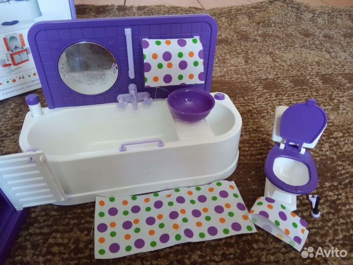 Мебель для кукол(ванная)