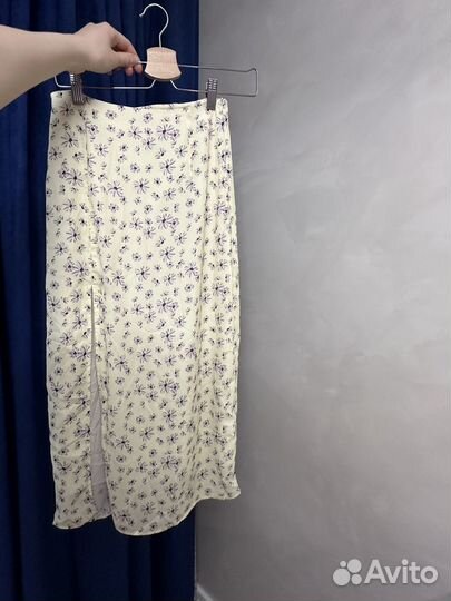 Юбка миди в цветочек