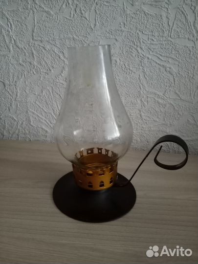 Керосиновая лампа винтажный подсвечник СССР