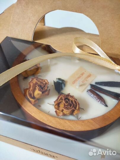 Ароматическая свеча ручной работы