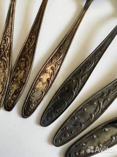 Мельхиоровые новые чайные ложки
