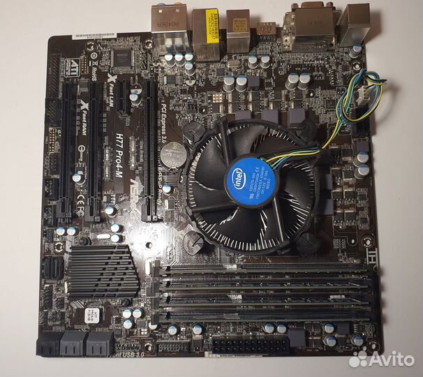 Материнская плата + проц + память + кулер