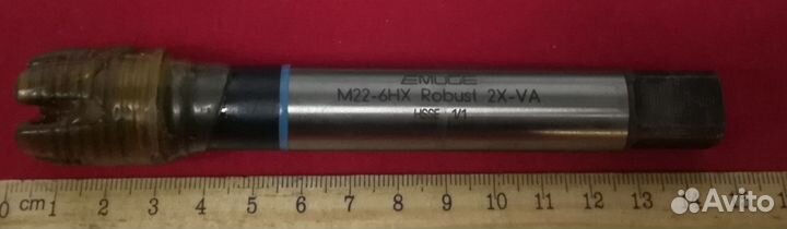 Метчик М22х(2,5) 6HX Robust 2X-VA hsse 1/1 (с кана