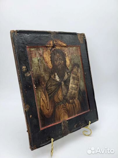Икона Илья пророк ковчежная 18 век