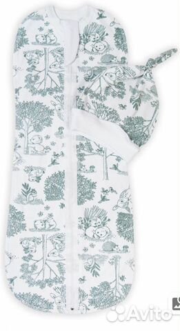 Пелёнка-кокон с шапочкой