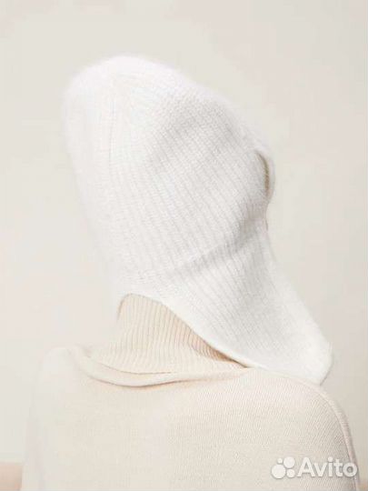 Шапка-ушанка женская зимняя белая