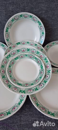 Тарелки глубокие зик Конакова 5шт (винтаж) СССР