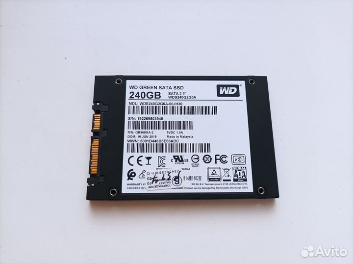 SSD 240Gb WD SATA