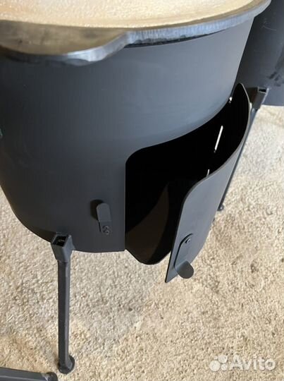 Печь для казана с дымоходом