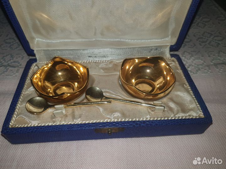 Лемож Франция,набор перец и соль с ложечкой