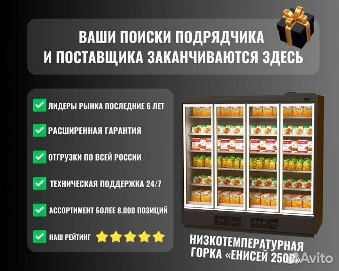 Холодильник Низкотемпературная горка «енисей 2500»