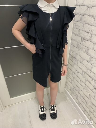 Школьная форма для девочки синяя 134 140