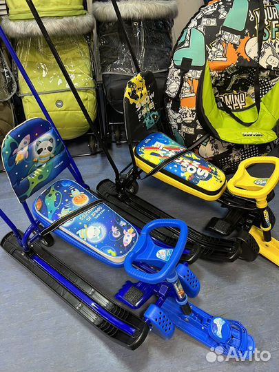 Снегокат с колесами