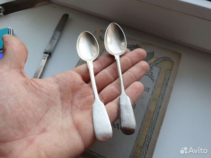 Ложка чайная серебро 19 век