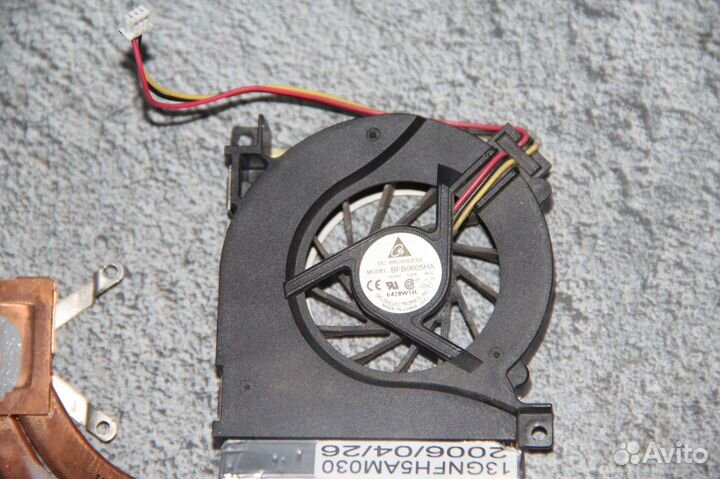 Система охлаждения ноутбука Asus A6R