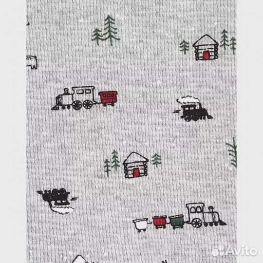 Комплект боди Carters зел/сер, 6 месяцев