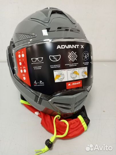 Шлем LS2 FF901 advant X solid (серый глянец L)