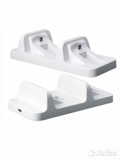 Зарядная станция на 2 Джойстика ps4 TP4-002W белая