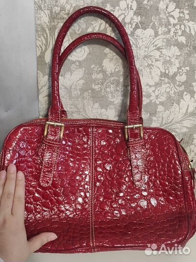 Сумка натуральный лак
