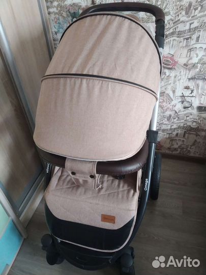 Прогулочная коляска (бежевая)