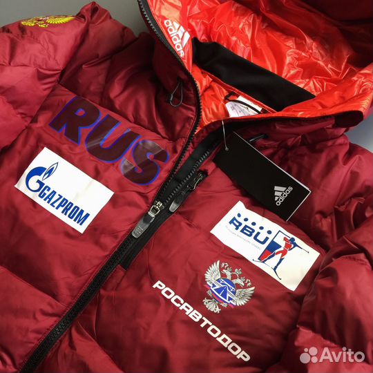 Пуховик адидас Сборной команды России Оригинал