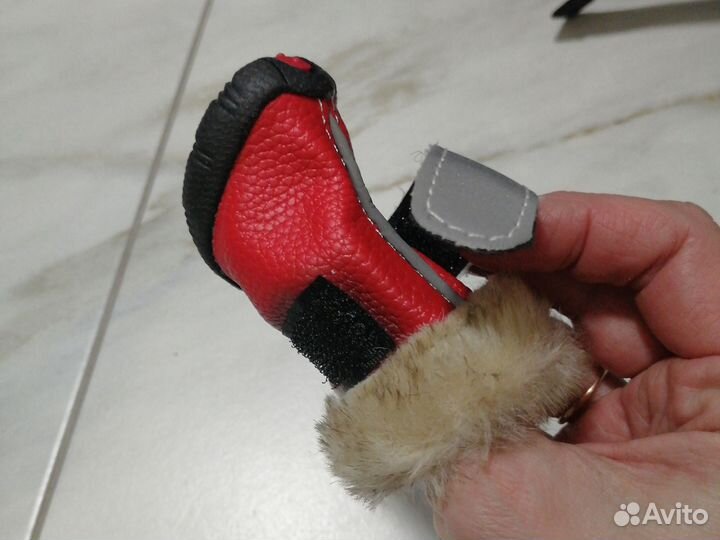 Сапожки зимние для собаки мелкой породы