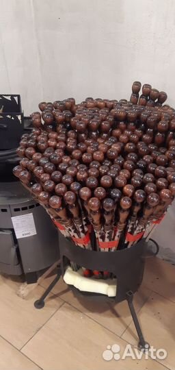 Шампура для люля и двойной спицей для овощей