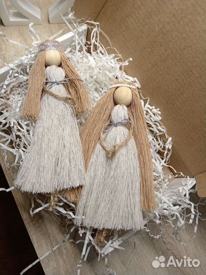 Куклы интерьерные макраме