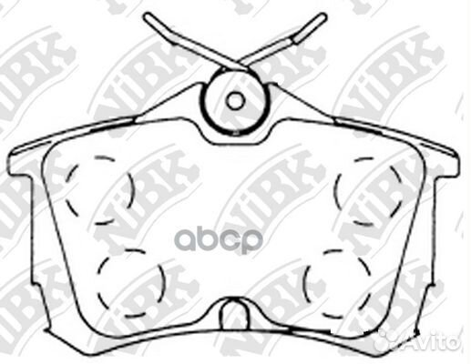 Колодки тормозные дисковые зад PN8109 NiBK