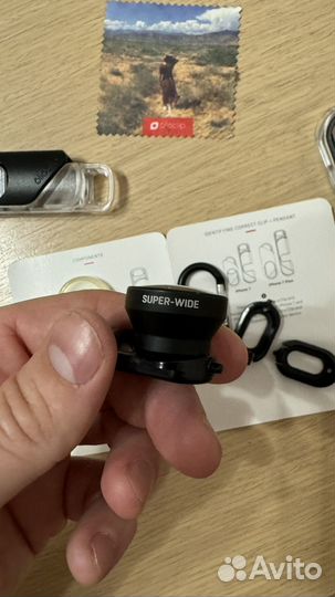 2 объектива Olloclip для iPhone 7/8/plus
