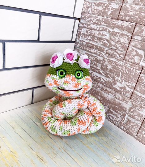 Вязаная игрушка Змея (98 см)