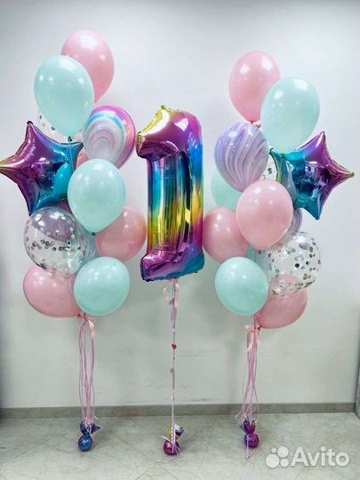 Гелиевые шары, композиции