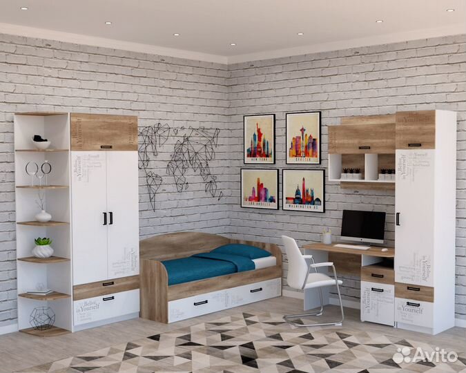 Детская кровать 190*90 Твой стиль - 200*90 \ 200*1