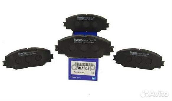 Колодки тормозные передние toyota Auris 07- MA