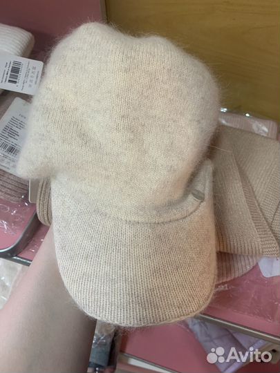 Кепка из ангорки женская новая шапка