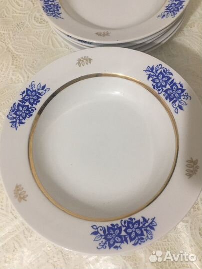 Тарелки новые глубокие СССР (12шт,10шт)
