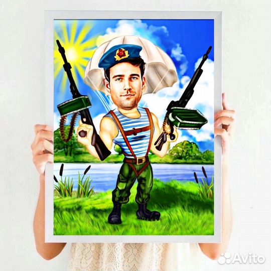 Шаржи на заказ по фото (цифровой)