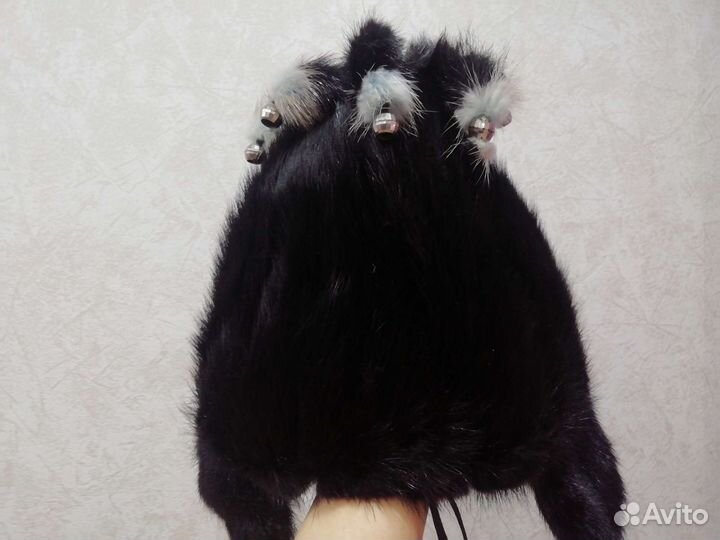 Шапка норковая детская, от 2 до 5 лет