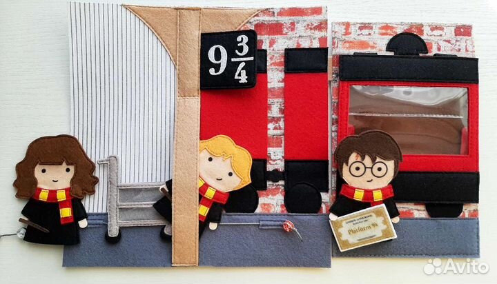 Книга из фетра Гарри Поттер