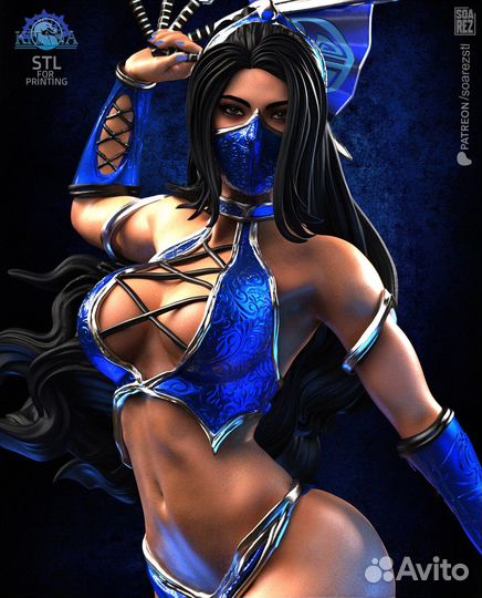 Kitana - mortal kombat фигурка модель 1-12