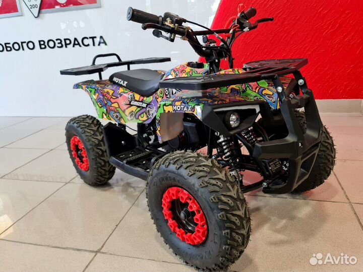 Детский квадроцикл Mini Grizlik X16 (PS, BW) motax