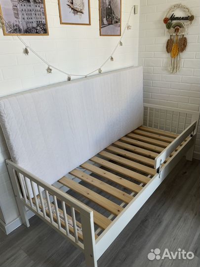 Кровать детская IKEA Гулливер +матрас +реечное дно