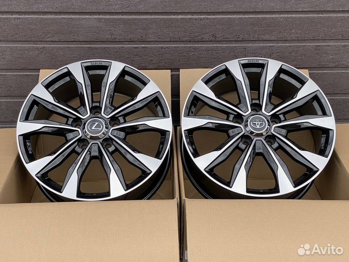 Диски литые Toyota LC200 R21 5x150 Black Machined