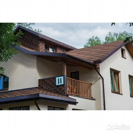 Гибкая черепица Shinglas аккорд Коричневый