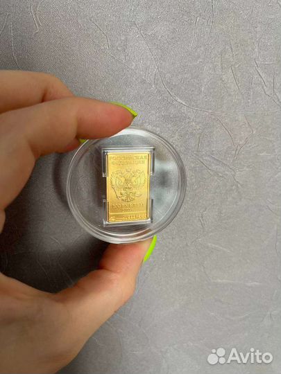 Золотой слиток 15.55грамм