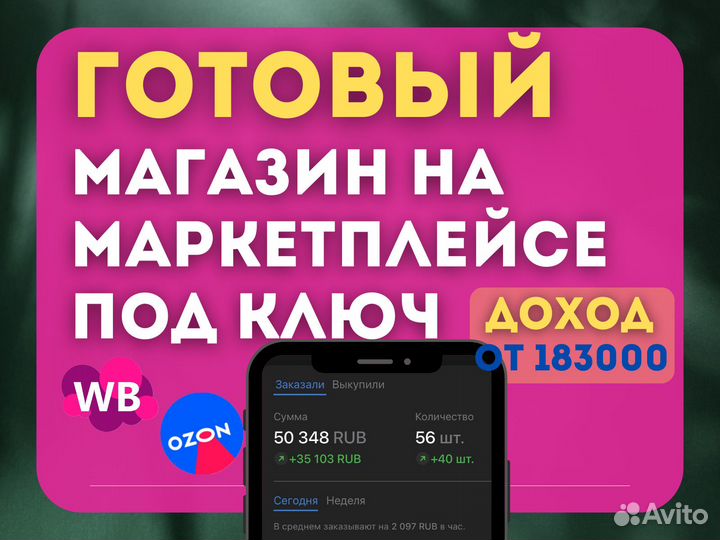 Готовый интернет-магазин на Wildberries и ozon