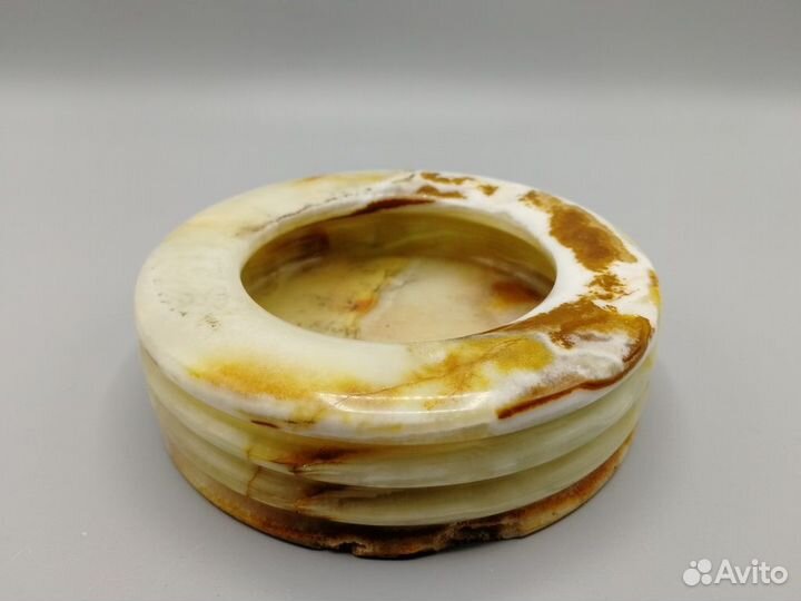 Пепельница 12,5*3,5 см камень Оникс