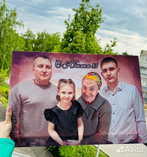 Портрет на холсте по фотографии