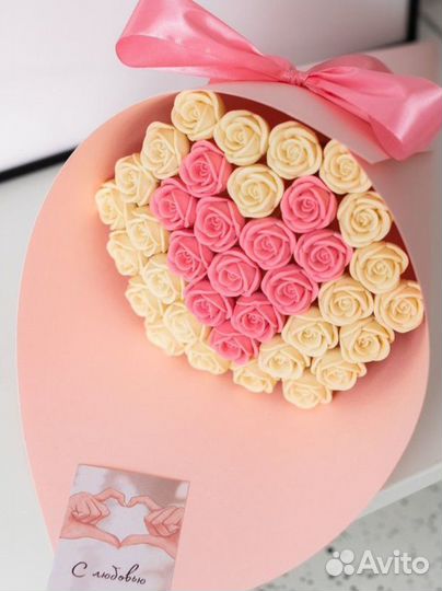 Розы из шоколада, шоколадные розы, подарок маме