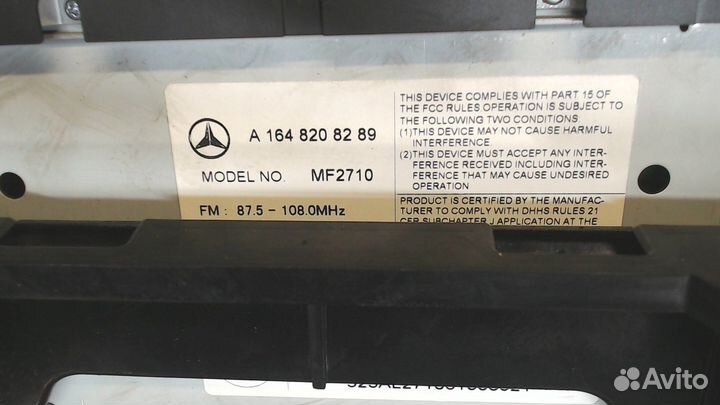 Магнитола Mercedes ML W164, 2007